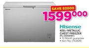 Hisense 400ltr Metallic Chest Freezer FC-33DD4SB1