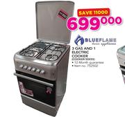 Blueflame 3 Gas And 1 Electric Cooker (Cooker 50X55)