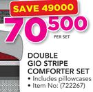 Double Gio Stripe Comforter Set Including Set-Per Set