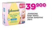 Johnsons Baby Wipes Extra Sensitive-288's