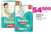 Pampers Pants Midi 48's/52's And 60's-Each