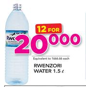 Rwenzori Water-12 x 1.5Ltr