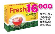 Freshpak Rooibos Tagless Teabags Box-80's
