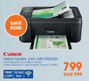 Canon Pixma MX494 4 In 1 WiFi printer