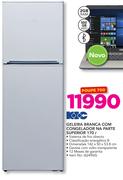 KIC 170ltr Geleira Branca Com Congelador Na Parte Superior