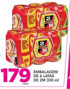 Embalagem De 6 Latas De 2M-330ml Cada