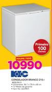 KIC 210ltr Congelador Branco KCG210 1