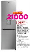 Defy 300ltr Geleira Metalica Com Congelador Na Parte Inferior E Reservatorio De Agua DAC419
