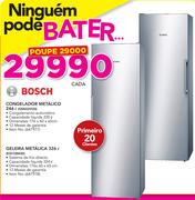 Bosch 246 ltr Congelador Metalica GSN33VI30 Or Geladeira Metalica 326 ltr KSV33NI30-cada