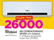 Whirpool AR Condicionado Spow 212 12000BTU 