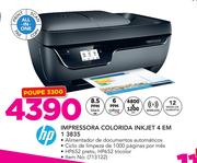 HP Impressora Colorida Inkjet 4 EM 1 3835