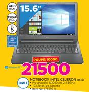 Dell 15.6" Intel Celeron Notebook 3552