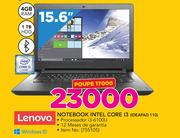 Lenovo 15.6" Intel Core I3 Notebook Ideapad 110