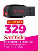 SanDisk 8GB Cruzer Blade USB 