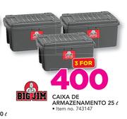 Big Jim Caixa De Armazenamento-3 x 25ltr