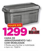 Big Jim 160ltr Caixa De Armazenamento Com Mobilidade