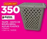 Alplas Taupe-Cesto De Roupa Mega Alplas Plastics
