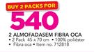 2 Almofadas em Fibra Oca  -por 2