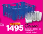 Consol Caixa De Copos De Cano Alto-Cada