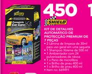Shield 7 Peças Kit de Detalhes Automatico de Proteção Premium de