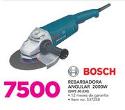Bosch 2000W Rebarbadora Angular GWS 20-230
