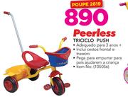 Peerless Triciclo Push Inclui cesto Frontal e traseiro