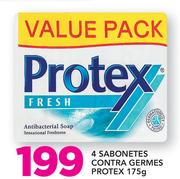 4 Sabonetes Contra Germes Protex -175g