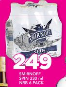 Smirnoff Spin NRB 6 Pack-330ml