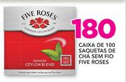 Caixa De 100 saquetas de Cha Sem Fio Five Roses