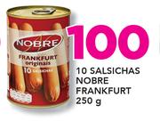 10 Salsichas Nobre Frankfurt-250g