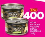 Atum Em Oleo Vegetal Royal Umbrella-3 x 185g