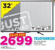 Telefunken 32" HD LED TV TLEDD-32HD