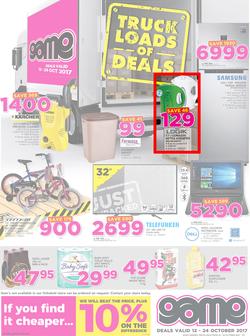 Game Namibia : Windhoek Truck Loads Of Deals (12 Oct - 24 Oct 2017), page 1