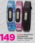 Civvio Pedometer Digital Watches-Each