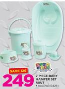 Baby Care 7 Piece Baby Hamper Set Mint