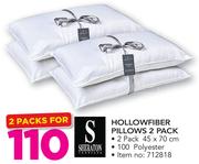 Sheraton Hollowfiber Pillows 2 Pack (45cm x 70cm)