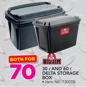 Big Jim 30Ltr And 60Ltr Delta Storage Box-Both For