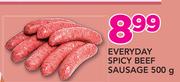 Everyday Spicy Beef Sausage-500g