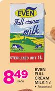 Even Full Cream Milk-1Ltr