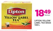 Lipton Yellow Label Tea Bags-100's Per Pack