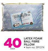 Latex Foam Ball Fibre Pillow-Each