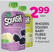 Rhodes Squish Baby Puree-110ml Each