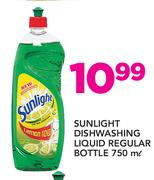 Sunlight Dishwashing Liquid Regular Bottle-750ml