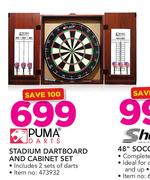 Puma Stadium Dartboard & cabinet Set