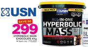 USN Hyperbolic Mass Chocolate-4Kg