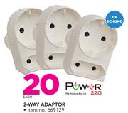 Power220 2 Way Adaptor
