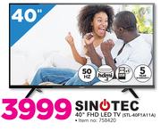Sinotec 40" FHD LED TV STL-40F1A11A