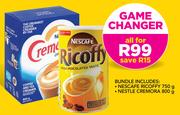 Nescafe Ricoffy 750g And Nestle Cremora 800g Bundle
