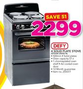 Defy 4 Solid Plate Stove DSS514