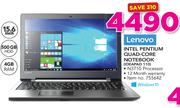 Lenovo Intel Pentium Quad-Core Notebook IDEAPAD 110